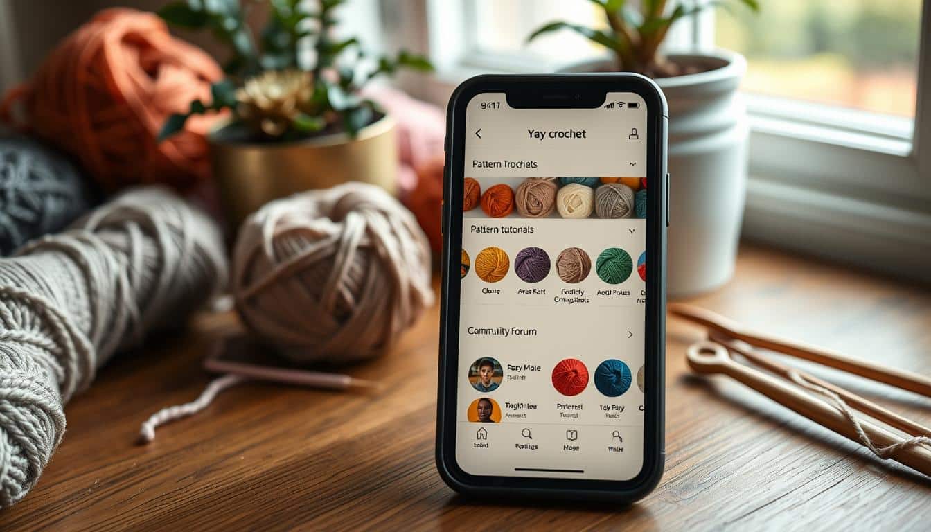 app de crochê