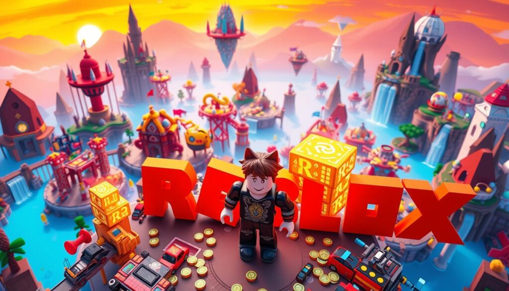 Roblox e Robux na plataforma de jogos