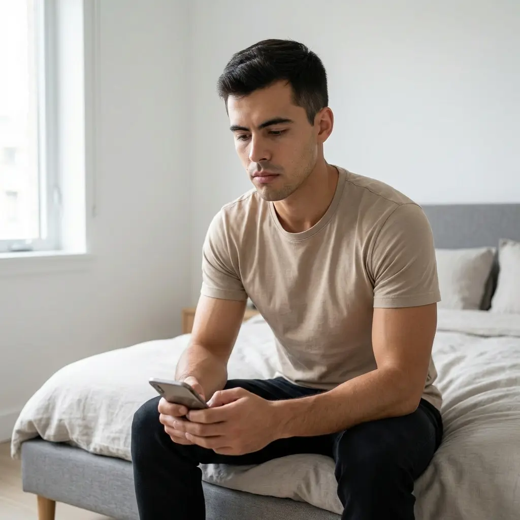 Wait for his message