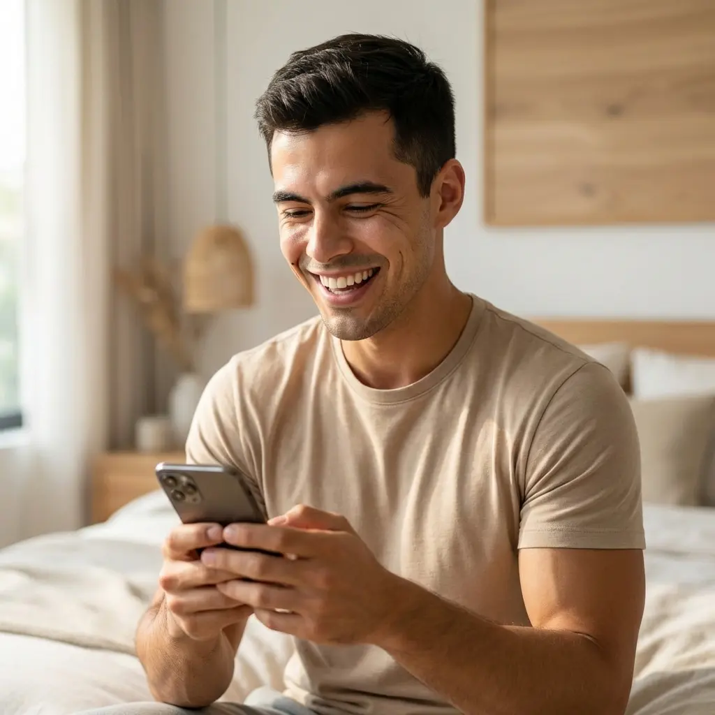 Initiates the conversation