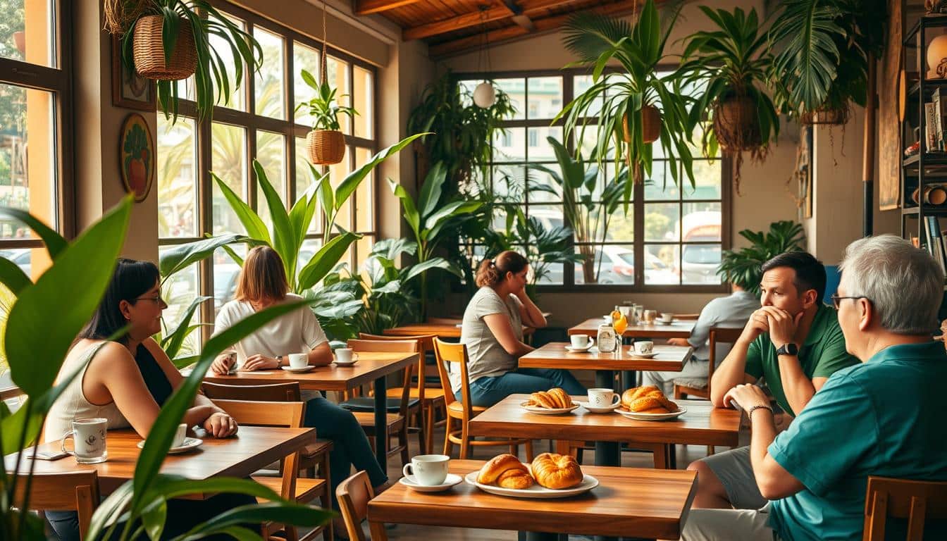 Vantagens de encontros em cafés (diurnos)